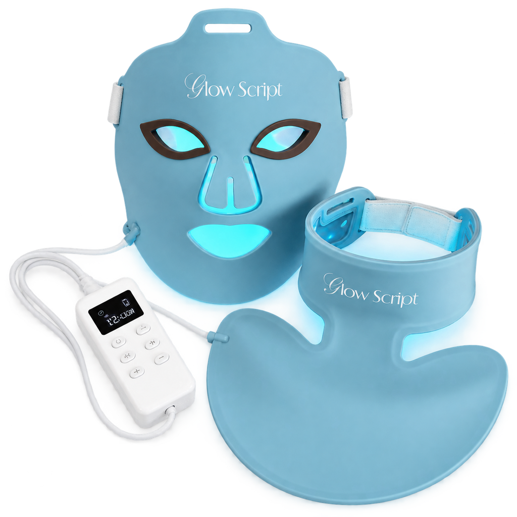 Glow Script LED Face and Neck Mask